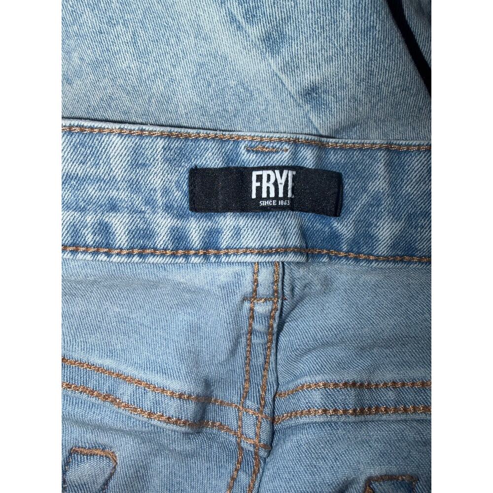 FRYE women’s high rise straight blue jeans - Picture 8 of 16